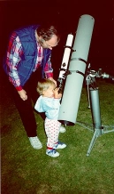 Looking through 6-inch reflector