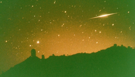 Iridium flare over Kitt Peak