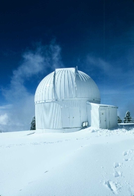 Mt. Lemmon dome in snow
